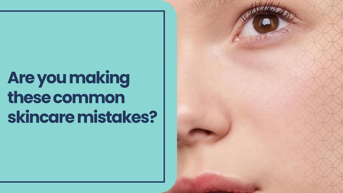 a woman's face text reads Are You Making These Common Skincare Mistakes?